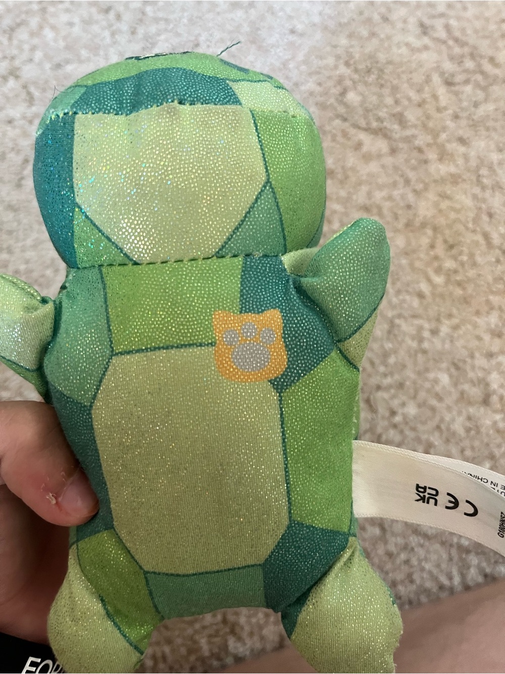 Green Plush Turtle Stuffed Animal - Kids Toy - Picture 2 of 5